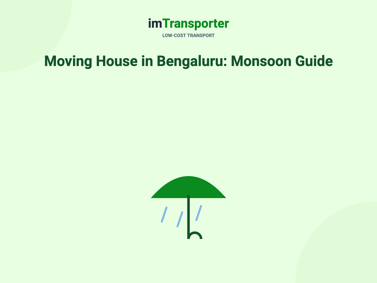 Moving House in Bangalore: Monsoon Guide