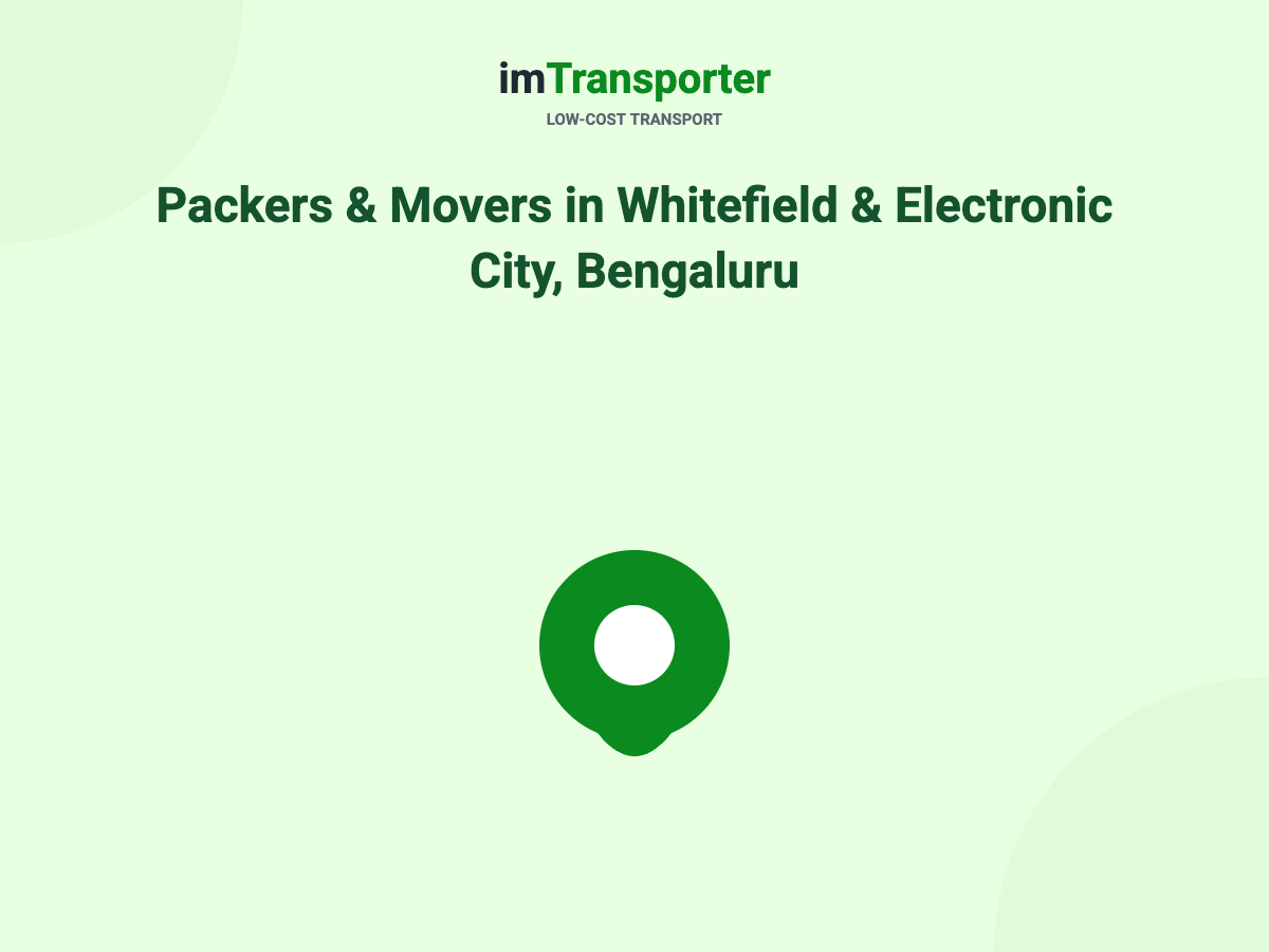 Packers and Movers in Yelahanka & North Bangalore (2026)